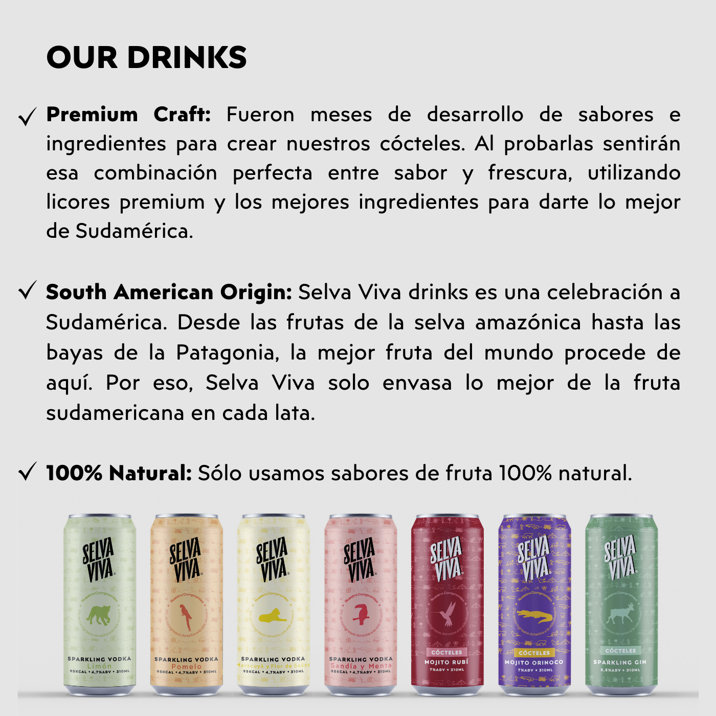 Selva Viva Drinks