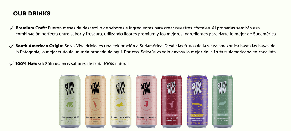 Selva Viva Drinks