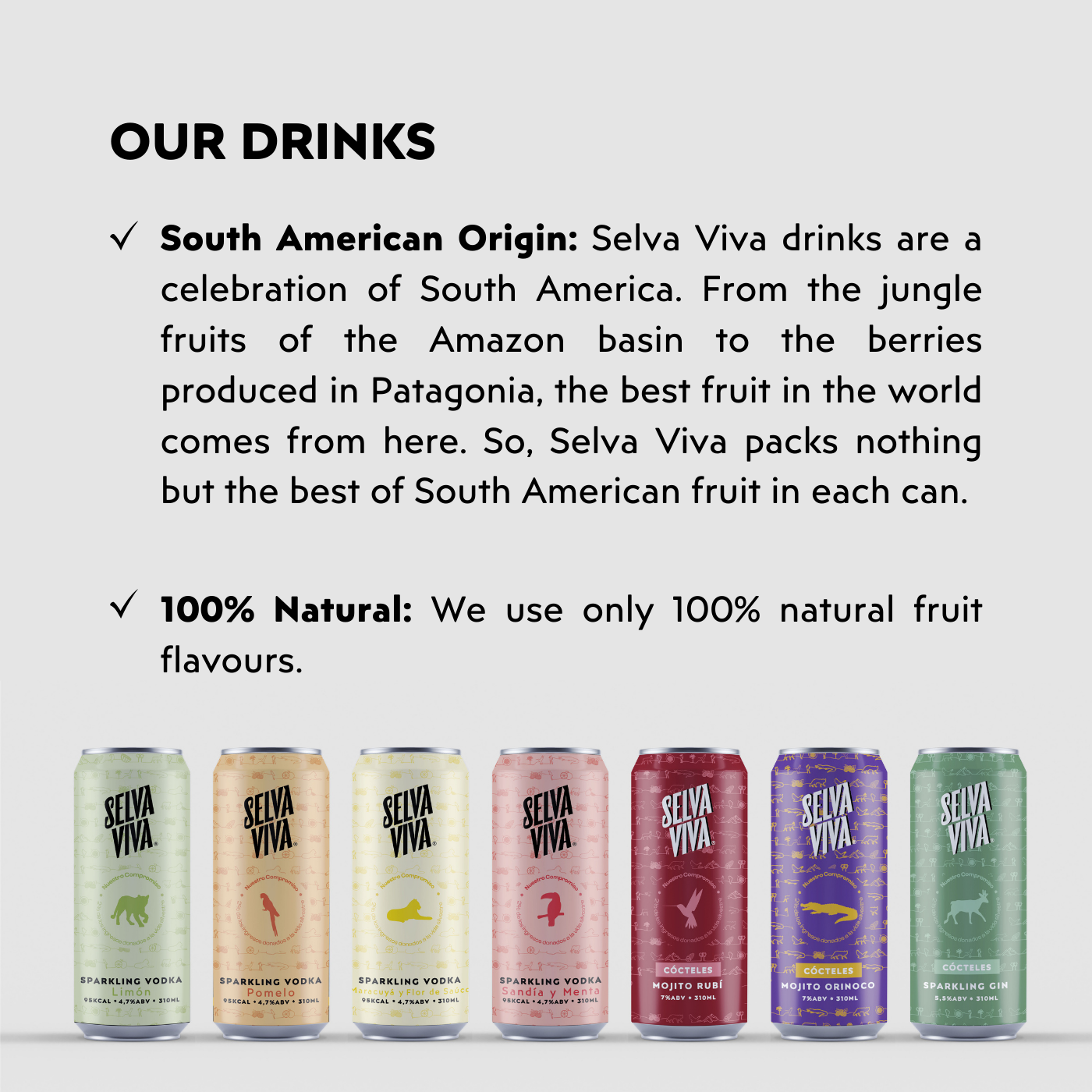 Selva Viva Drinks
