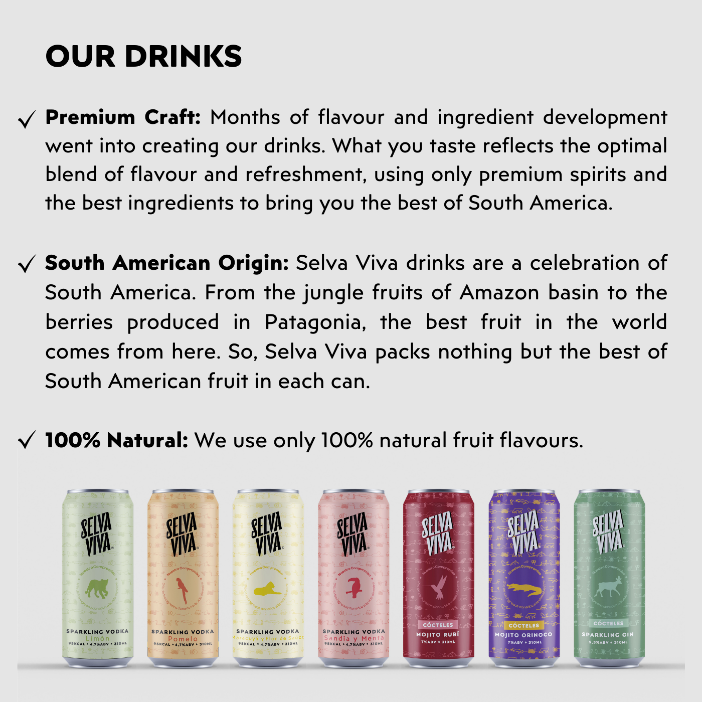 Selva Viva Drinks